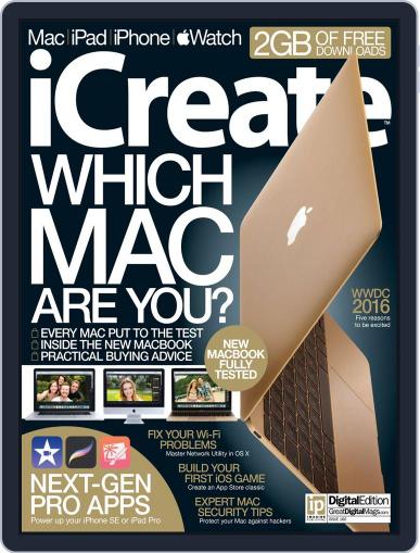 iCreate May 26th, 2016 Digital Back Issue Cover