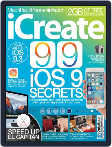 iCreate March 31st, 2016 Digital Back Issue Cover