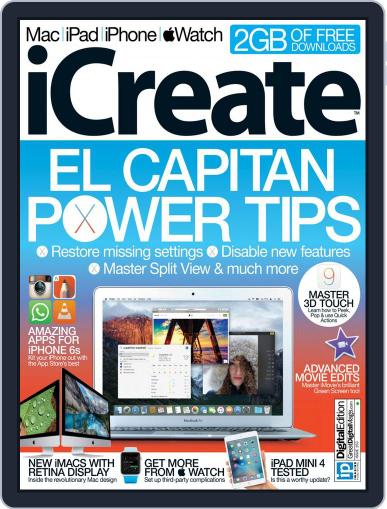 iCreate December 31st, 2015 Digital Back Issue Cover