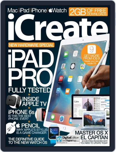 iCreate November 30th, 2015 Digital Back Issue Cover