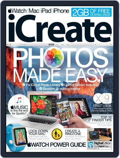 iCreate July 31st, 2015 Digital Back Issue Cover