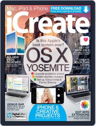 iCreate November 12th, 2014 Digital Back Issue Cover