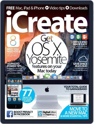 iCreate June 25th, 2014 Digital Back Issue Cover
