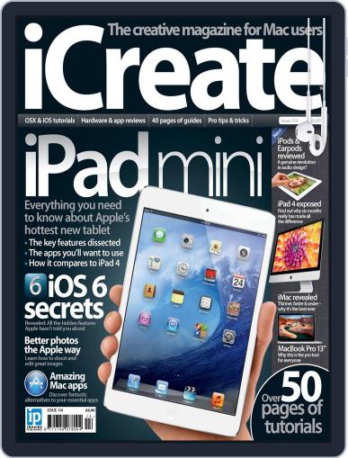 iCreate November 14th, 2012 Digital Back Issue Cover