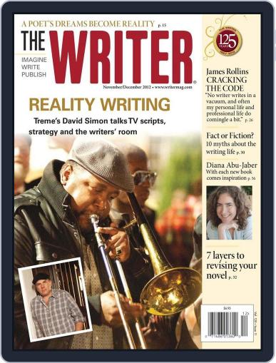 The Writer November 1st, 2012 Digital Back Issue Cover