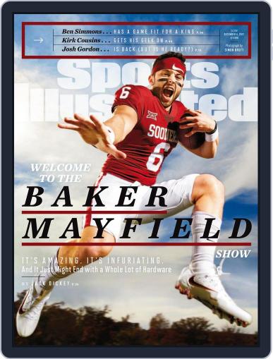 Sports Illustrated December 4th, 2017 Digital Back Issue Cover