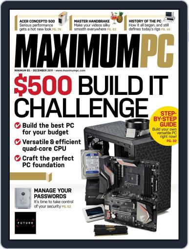 Maximum PC December 1st, 2019 Digital Back Issue Cover