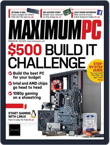 Maximum PC May 1st, 2018 Digital Back Issue Cover