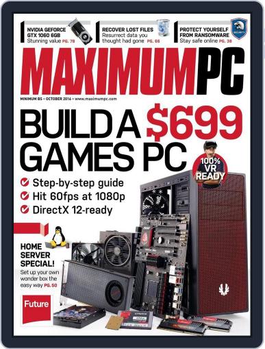 Maximum PC August 23rd, 2016 Digital Back Issue Cover
