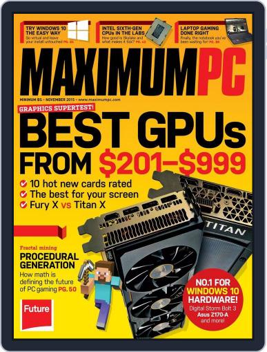 Maximum PC (Digital) September 21st, 2015 Issue Cover