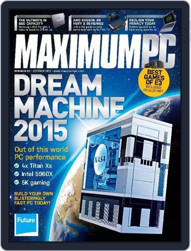 Maximum PC August 24th, 2015 Digital Back Issue Cover