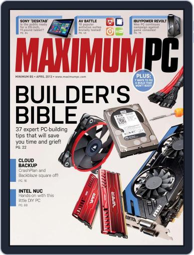 Maximum PC March 12th, 2013 Digital Back Issue Cover