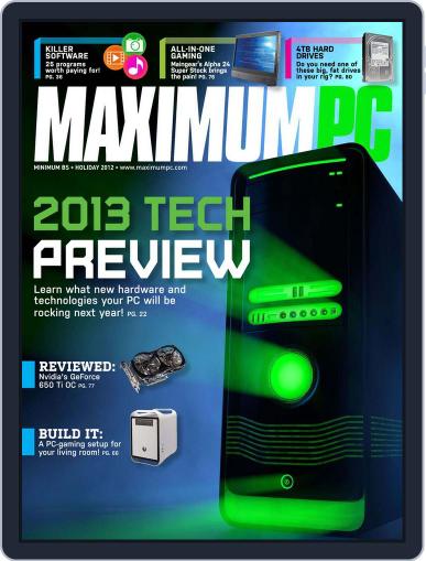 Maximum PC November 20th, 2012 Digital Back Issue Cover