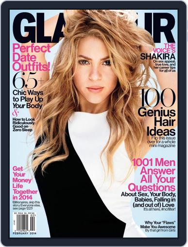 Glamour January 7th, 2014 Digital Back Issue Cover