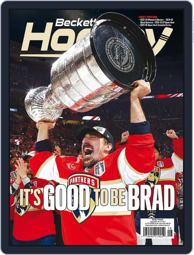 Beckett Hockey August 1st, 2025 Digital Back Issue Cover