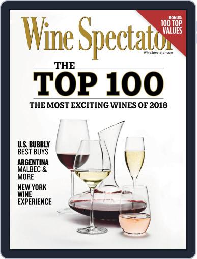 Wine Spectator December 31st, 2018 Digital Back Issue Cover