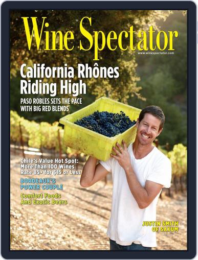 Wine Spectator August 31st, 2012 Digital Back Issue Cover