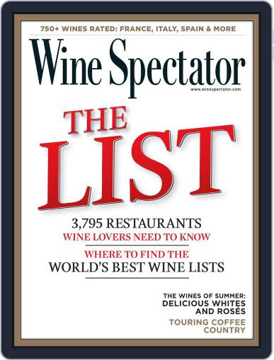 Wine Spectator July 20th, 2012 Digital Back Issue Cover
