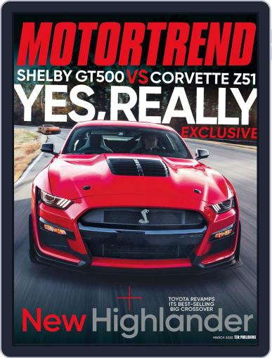 MotorTrend March 1st, 2020 Digital Back Issue Cover