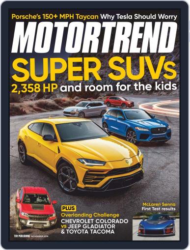 MotorTrend November 1st, 2019 Digital Back Issue Cover
