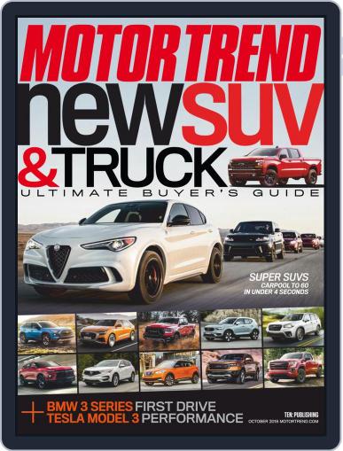 MotorTrend October 1st, 2018 Digital Back Issue Cover