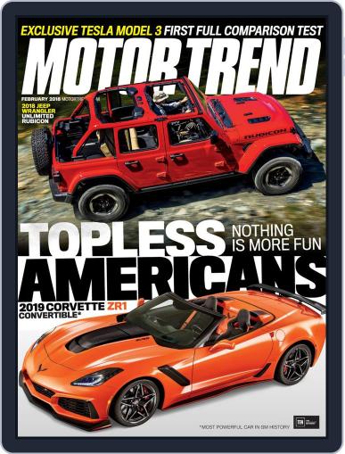 MotorTrend February 1st, 2018 Digital Back Issue Cover