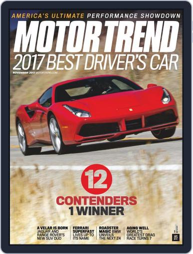 MotorTrend November 1st, 2017 Digital Back Issue Cover