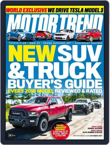 MotorTrend October 1st, 2017 Digital Back Issue Cover