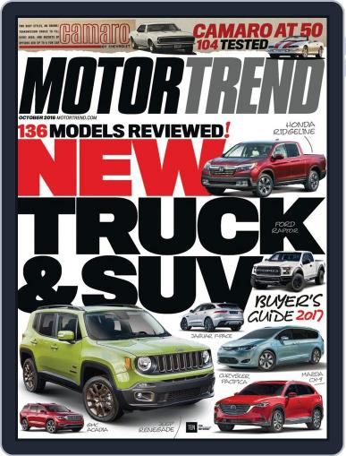 MotorTrend October 1st, 2016 Digital Back Issue Cover