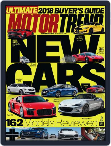 MotorTrend September 1st, 2015 Digital Back Issue Cover