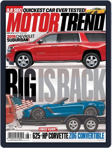 MotorTrend June 1st, 2014 Digital Back Issue Cover