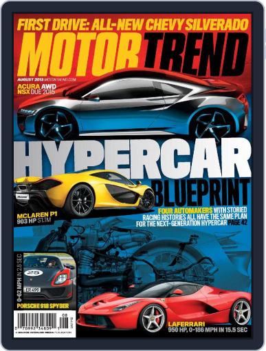 MotorTrend August 1st, 2013 Digital Back Issue Cover