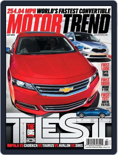 MotorTrend July 1st, 2013 Digital Back Issue Cover