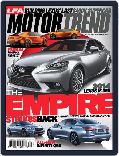 MotorTrend April 1st, 2013 Digital Back Issue Cover