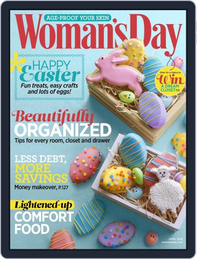 Woman's Day April 1st, 2016 Digital Back Issue Cover