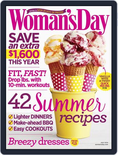 Woman's Day June 9th, 2014 Digital Back Issue Cover