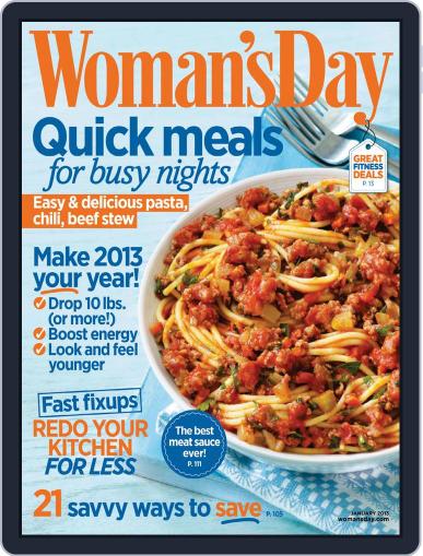 Woman's Day December 6th, 2012 Digital Back Issue Cover