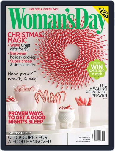 Woman's Day November 29th, 2011 Digital Back Issue Cover
