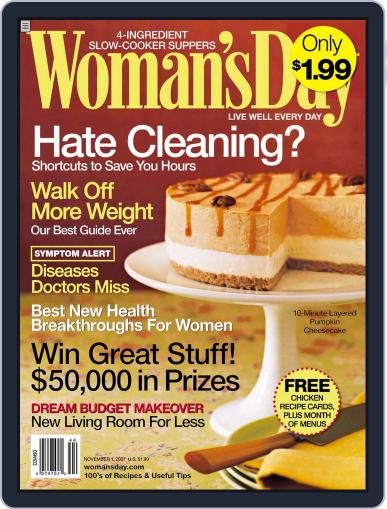 Woman's Day September 25th, 2007 Digital Back Issue Cover