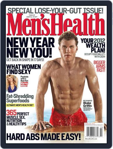 Men's Health (Digital) January 4th, 2012 Issue Cover