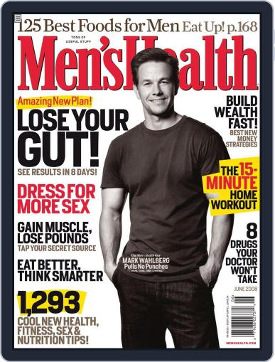 Men's Health (Digital) June 1st, 2008 Issue Cover