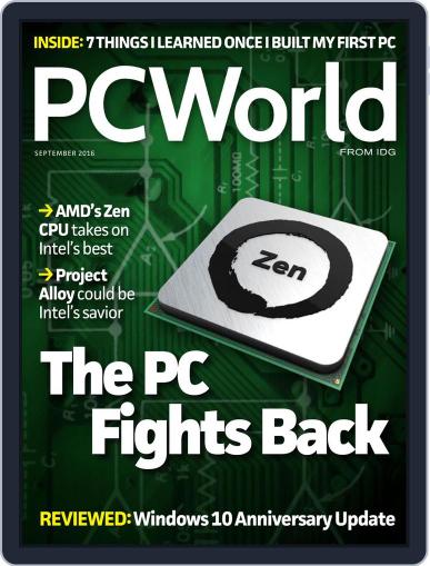 PCWorld September 30th, 2016 Digital Back Issue Cover