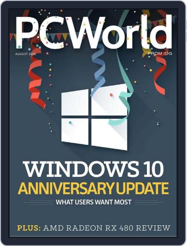 PCWorld August 31st, 2016 Digital Back Issue Cover