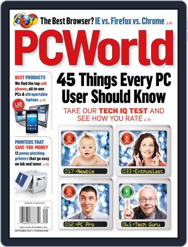 PCWorld August 5th, 2010 Digital Back Issue Cover