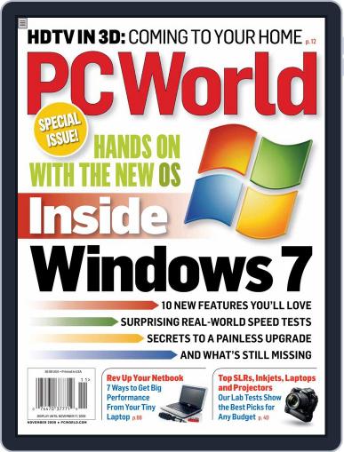 PCWorld October 8th, 2009 Digital Back Issue Cover