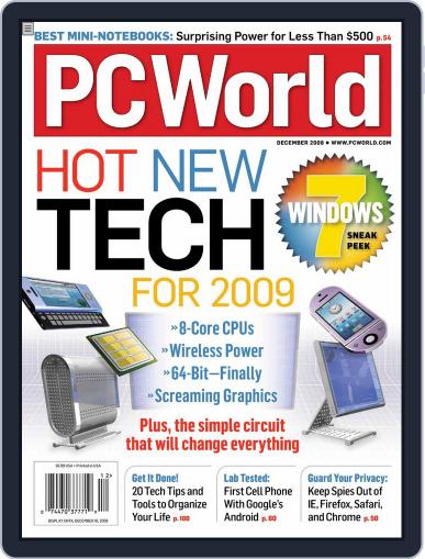 PCWorld November 7th, 2008 Digital Back Issue Cover