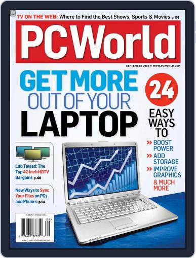 PCWorld August 8th, 2008 Digital Back Issue Cover