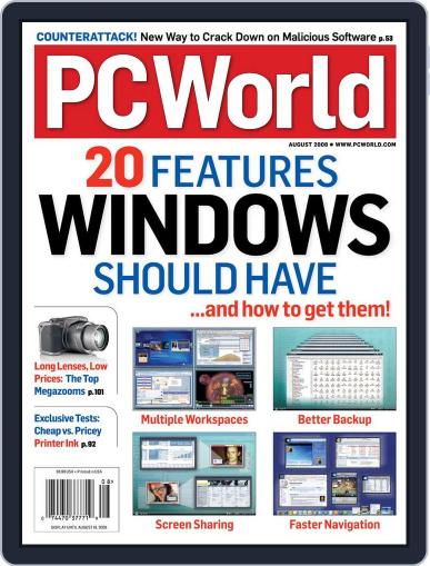 PCWorld July 4th, 2008 Digital Back Issue Cover