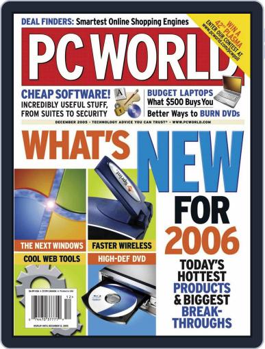 PCWorld November 7th, 2005 Digital Back Issue Cover