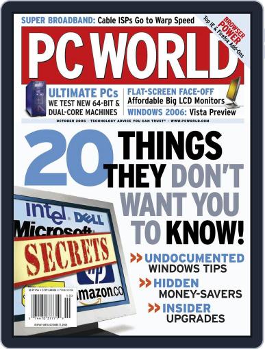 PCWorld September 2nd, 2005 Digital Back Issue Cover